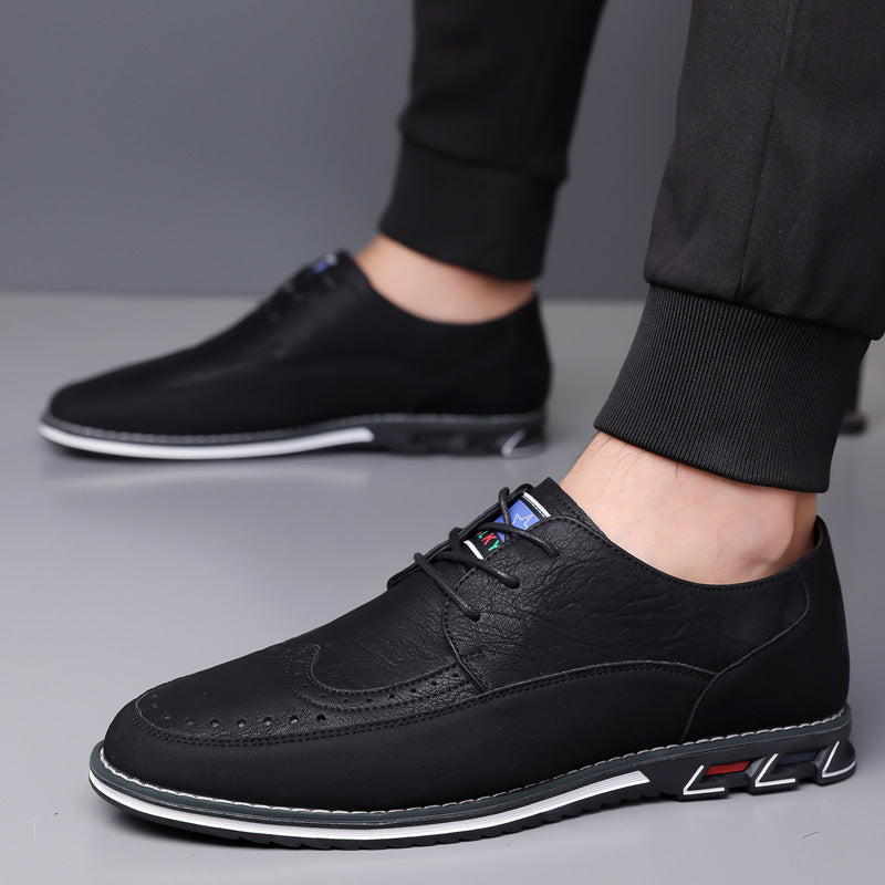 Business Fashion Comfortable Leather Shoes Men Black