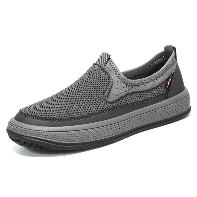 Breathable Soft Bottom Light Casual Shoes Men BWYM07 Gray