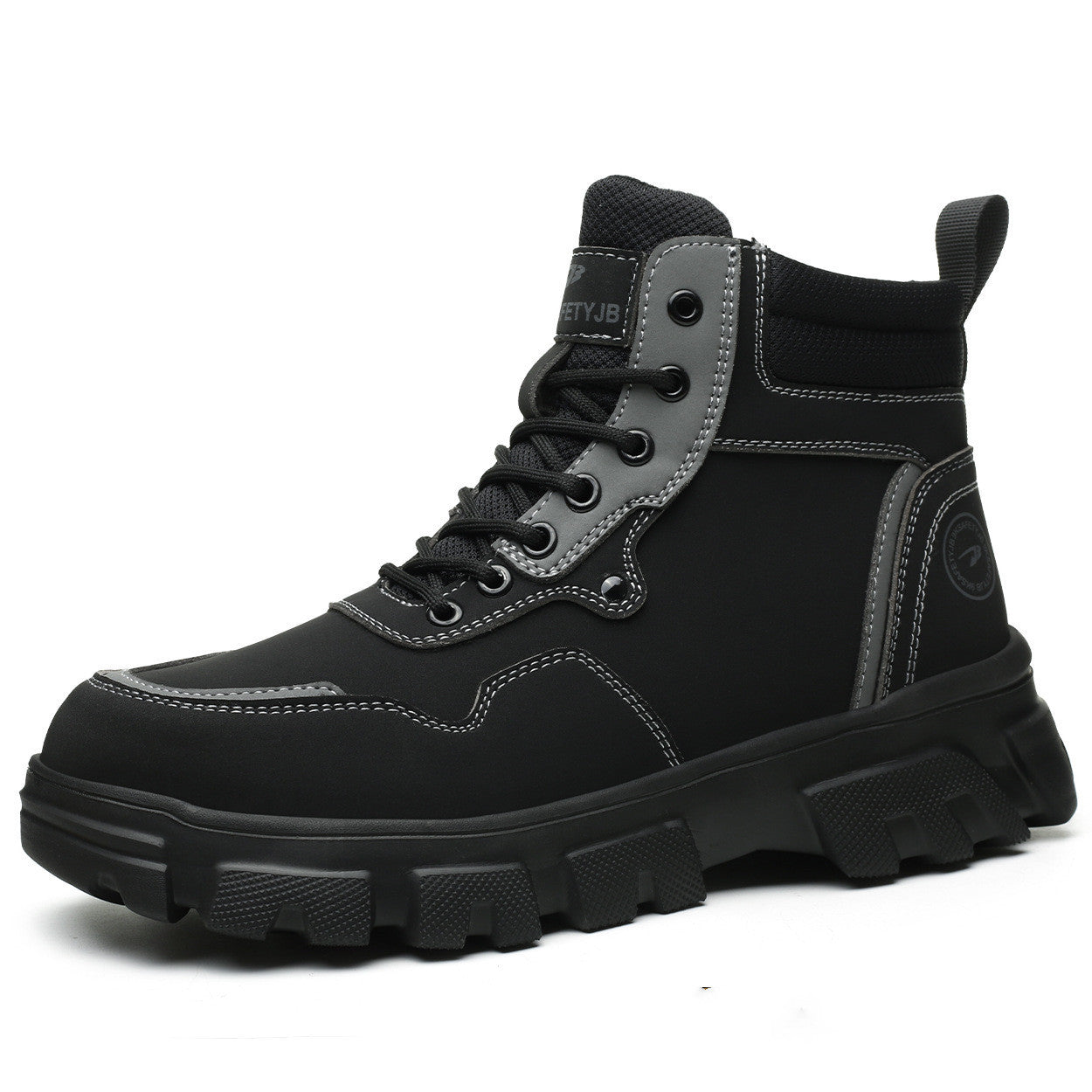 High-top Safety Boots Smash And Pierce Resistant Steel Tips 7921 Black