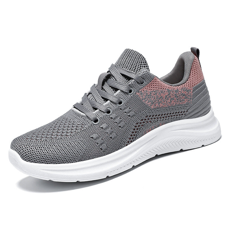 Women's Lightweight Breathable Casual Soft Sole Sneakers Gray