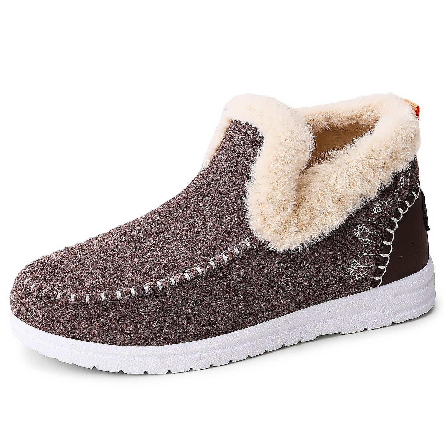 Cold-proof Female Lightweight Simple Cotton Boots Brown