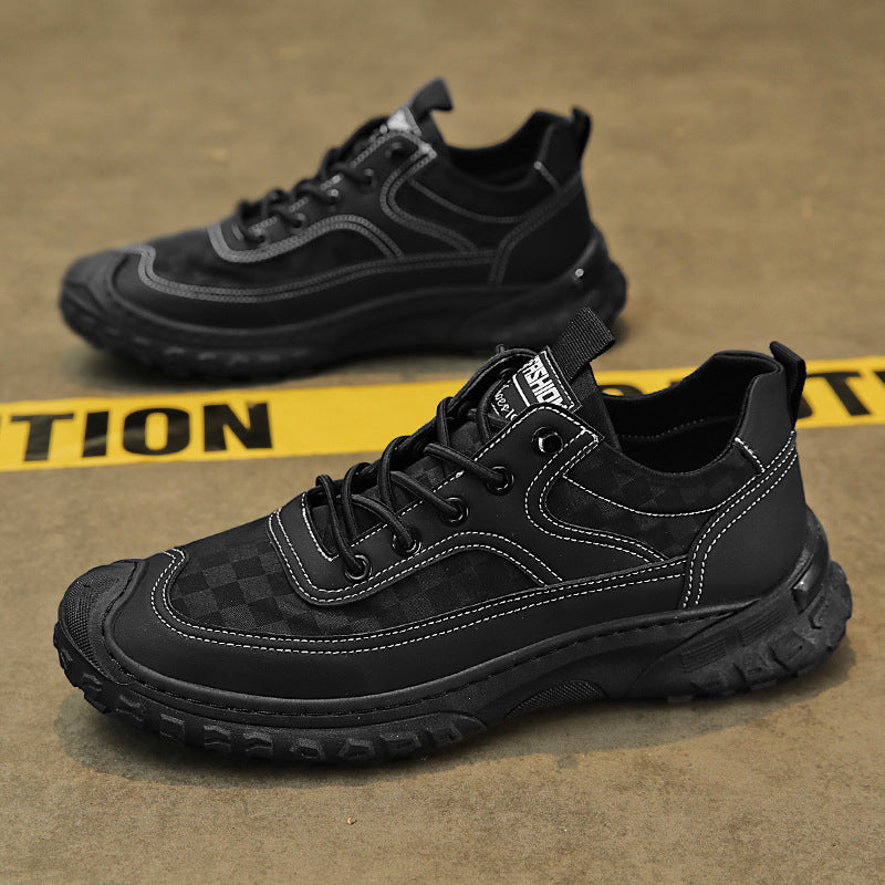 Men's Breathable Work Safety Shoes Non-slip Black