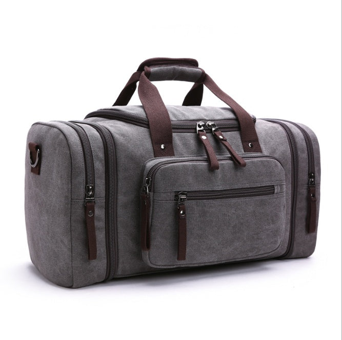 Canvas travel bag Light gray