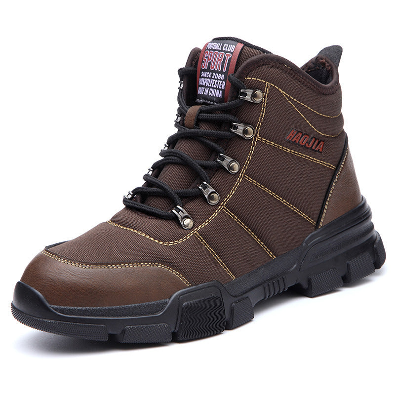 Anti-smashing and anti-piercing safety shoes 211 brown