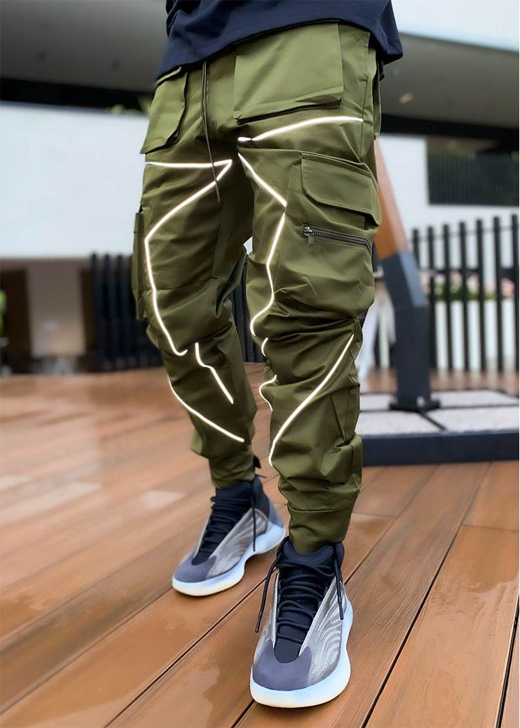 Autumn new casual pants men's Korean fashion brand Army Green
