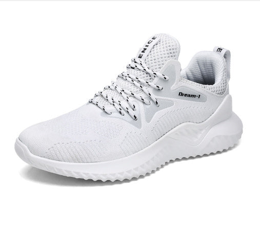 Student breathable running shoes White 42