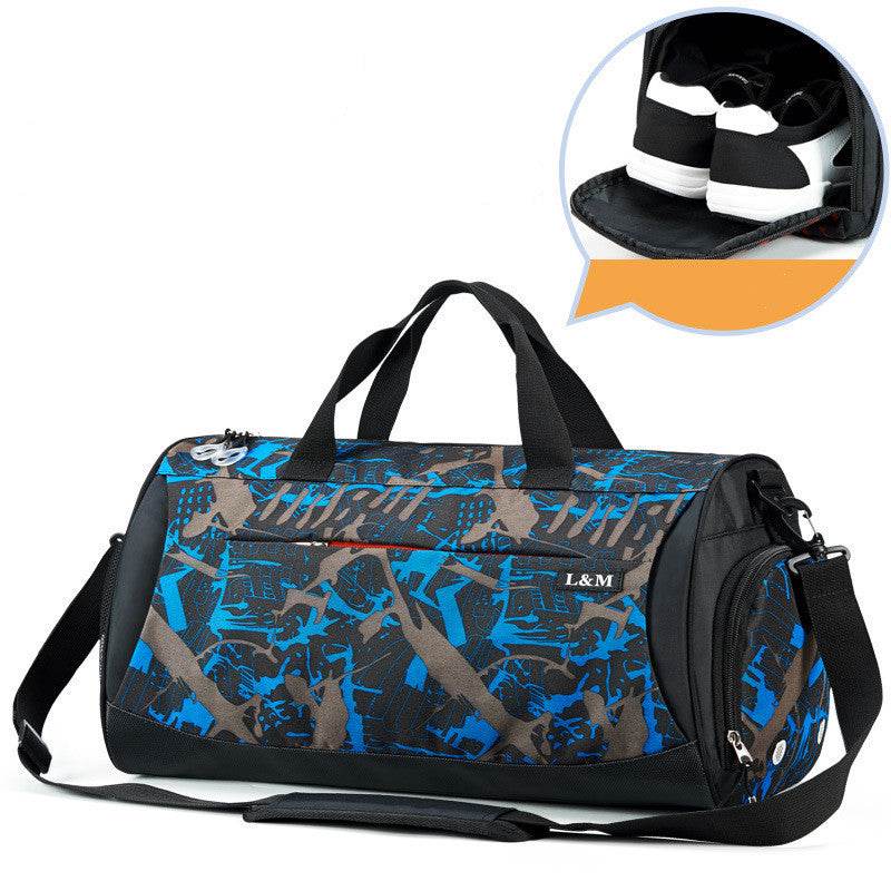 Fitness Sports Bag Men Blue camouflage
