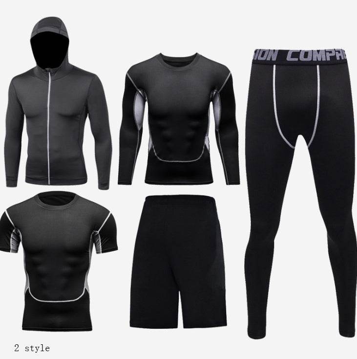 Fitness clothing suit basketball tights 2 style