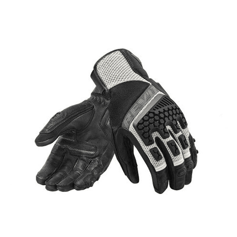 Motorcyclist gloves Gray brown