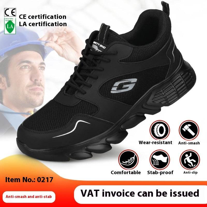 Steel Toe Shoes With Soft Soles Anti-smash And Anti-puncture The LB0217 is lightweight