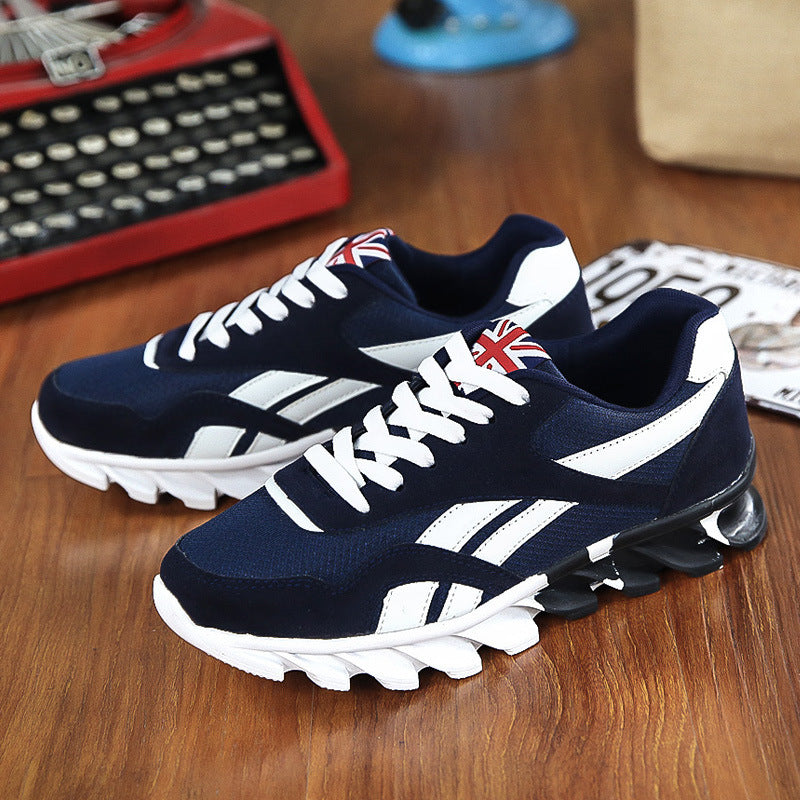 Casual shoes, men's sports, fashion, running shoes, comfortable, breathable mesh, men's shoes blue