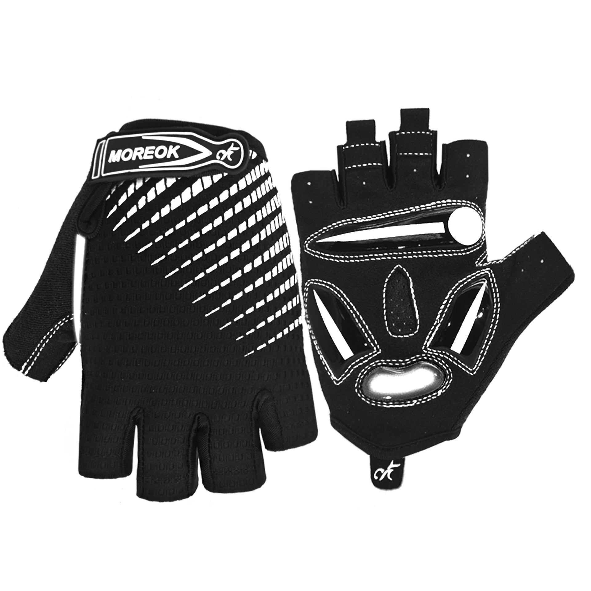 Cycling Gloves Bicycle Half Finger Gloves Men Women Summer White