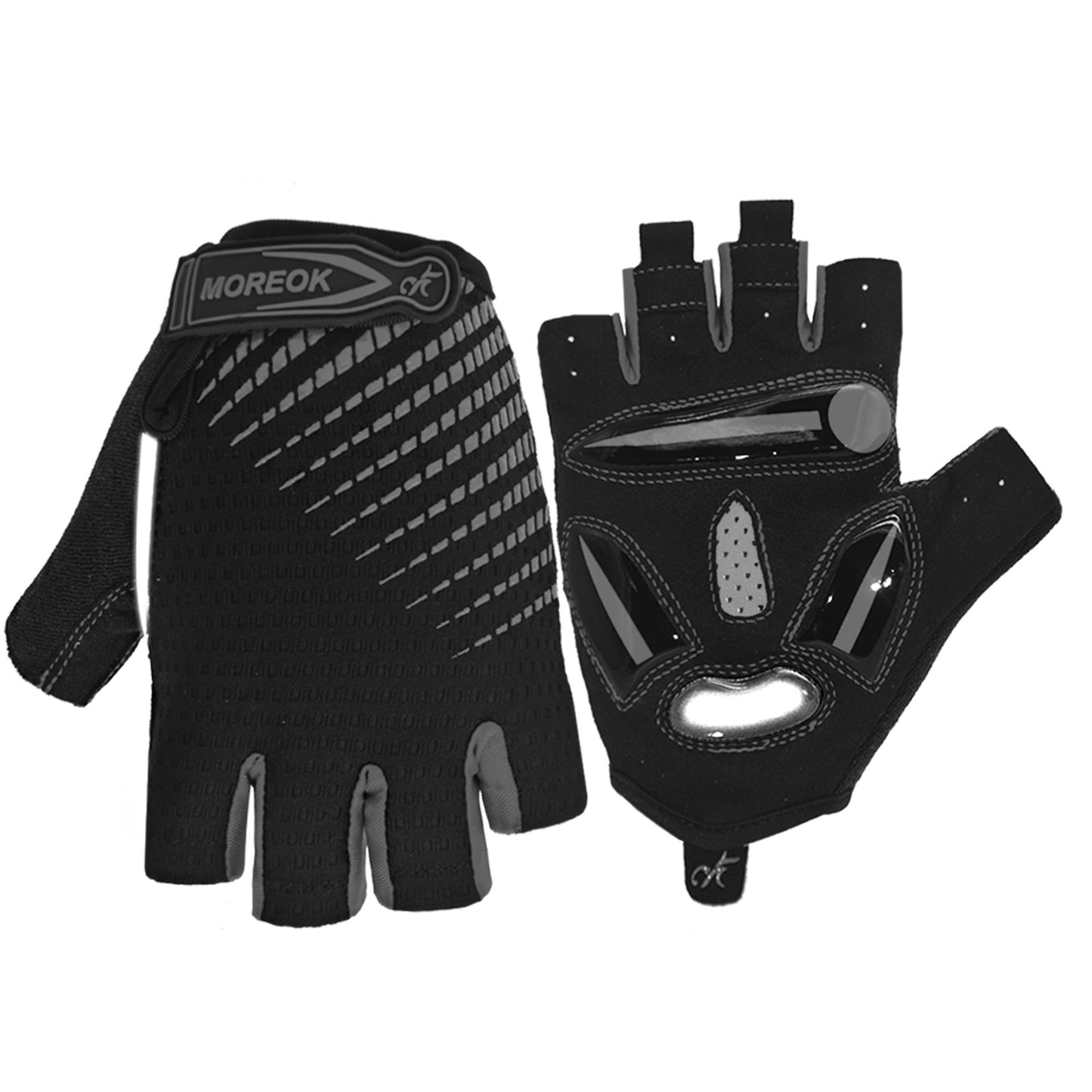 Cycling Gloves Bicycle Half Finger Gloves Men Women Summer Grey