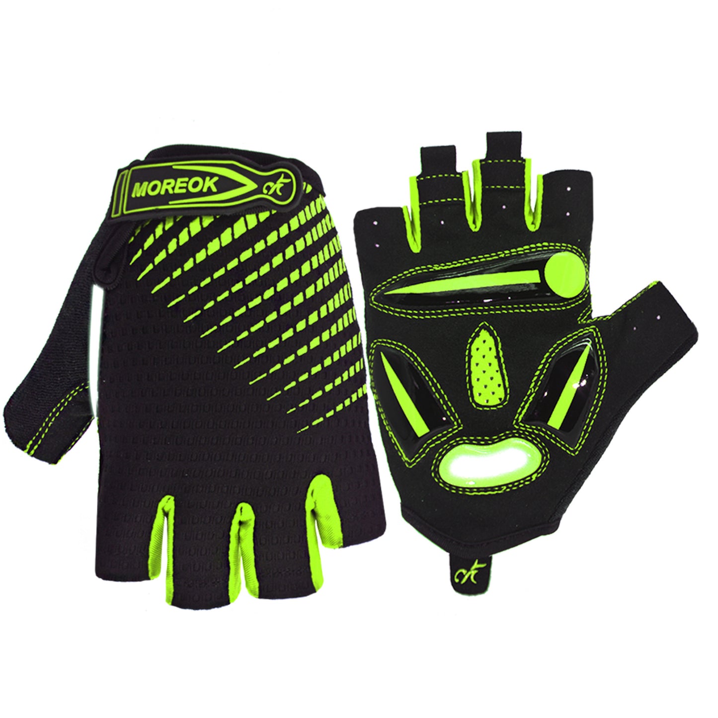 Cycling Gloves Bicycle Half Finger Gloves Men Women Summer Green