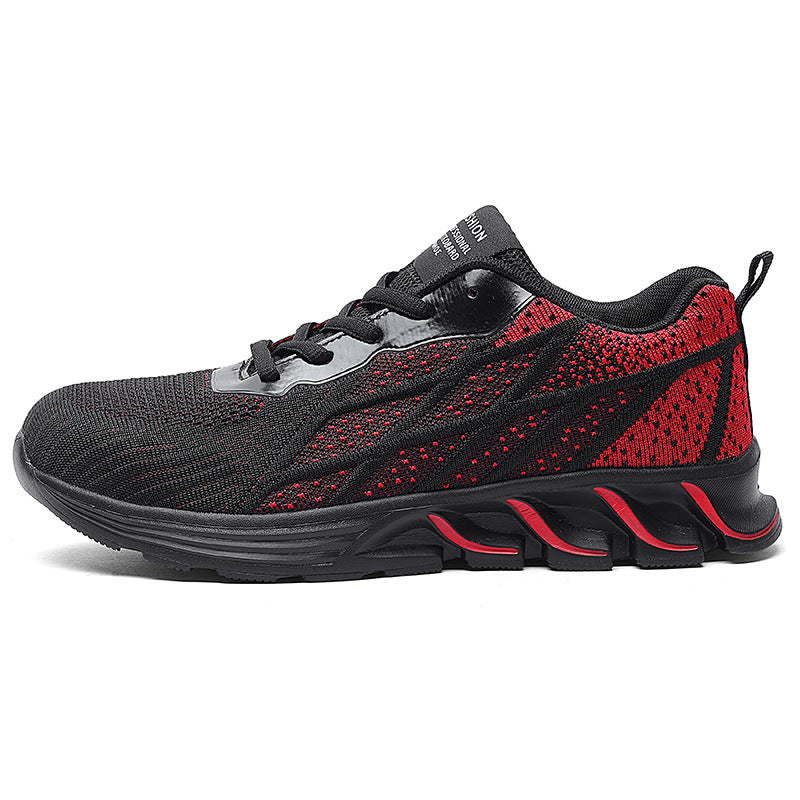 Anti-smashing And Anti-piercing Steel Toe Safety Shoes Men Red