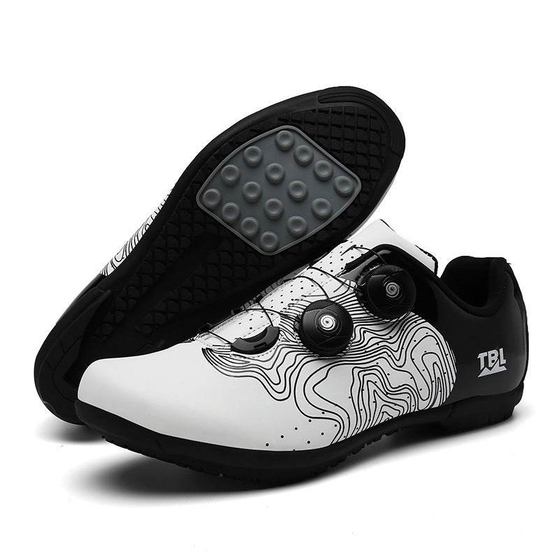 Cycling Shoes, Road Cycling Shoes, Bicycle Shoes, Hard-soled Cycling Shoes WhiteRubber sole