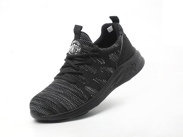 Breathable Safety Shoes, Anti-smashing And Anti-Piercing Safety Work Shoes Black