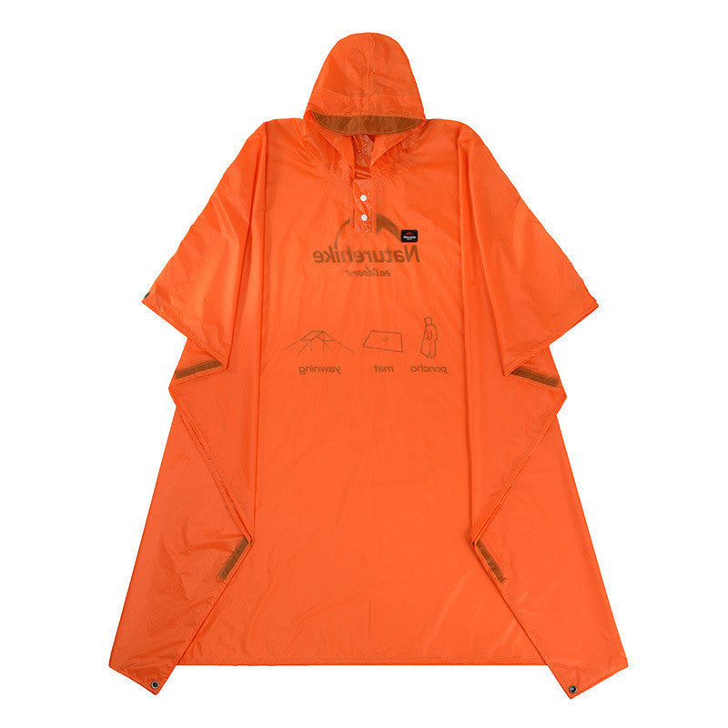 Outdoor Raincoat Hiking And Hiking Raincoat Orange