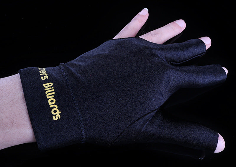 Refined Gloves Billiards Gloves Billiards Three Finger Gloves Black