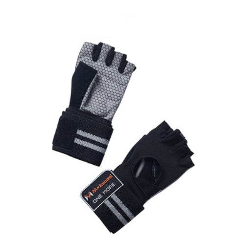 Weightlifting gloves breathable Press base black grey