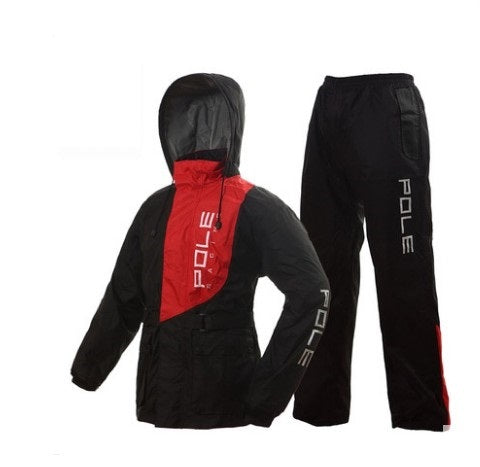 Outdoor adult raincoat set Red