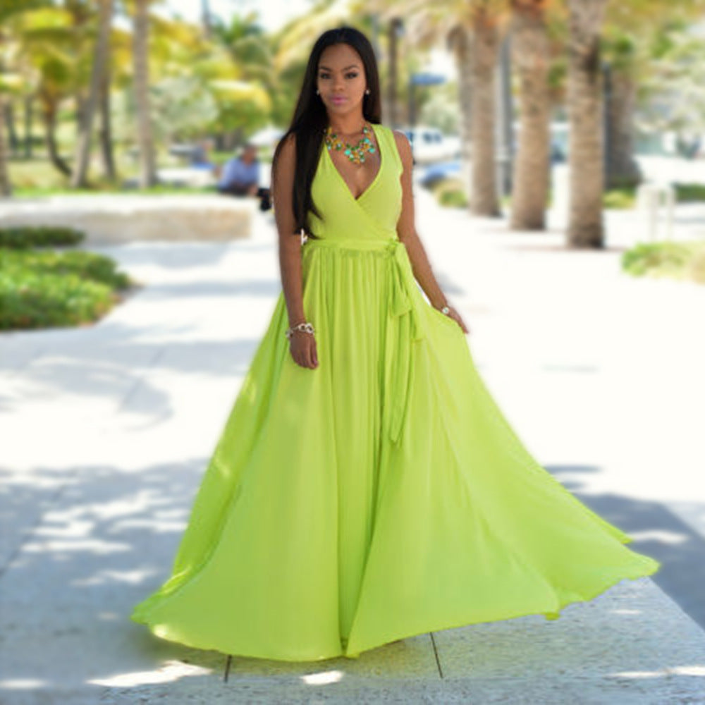 Fashion Women's Loose Chiffon Sexy Dress