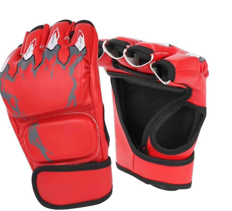 Sanda Gloves Gloves Female Adult Taekwondo Boxing Red