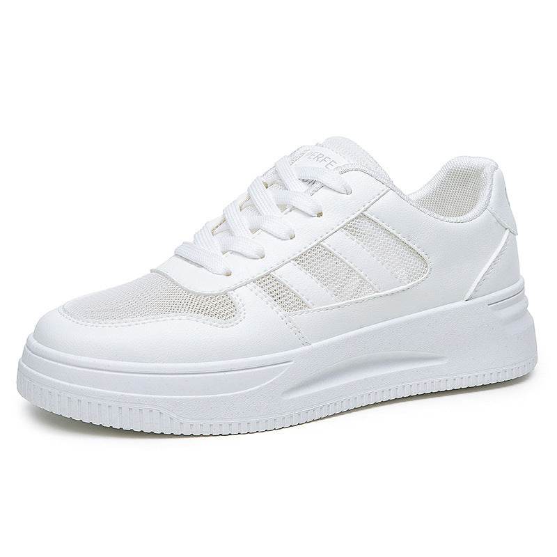 Breathable Platform Light White Shoes Women's Mesh Casual Sneaker