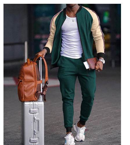 Sports Casual Sweater And Pants Zipper Set 15style