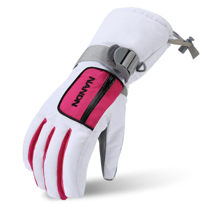 Ski gloves White