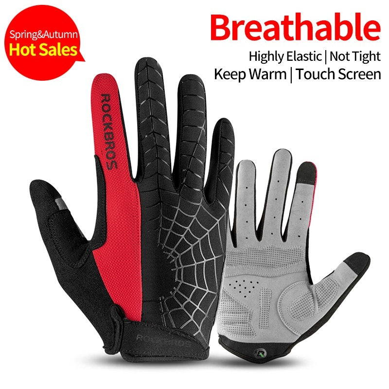 Cycling gloves all refer to bicycle motorcycle gloves Red A