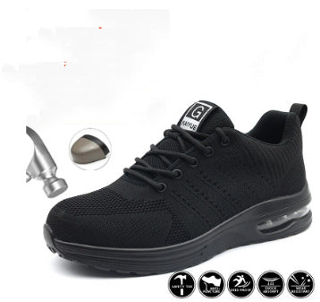 Comfortable Breathable Fly Woven Anti Slip Hiking Safety Shoes 245style