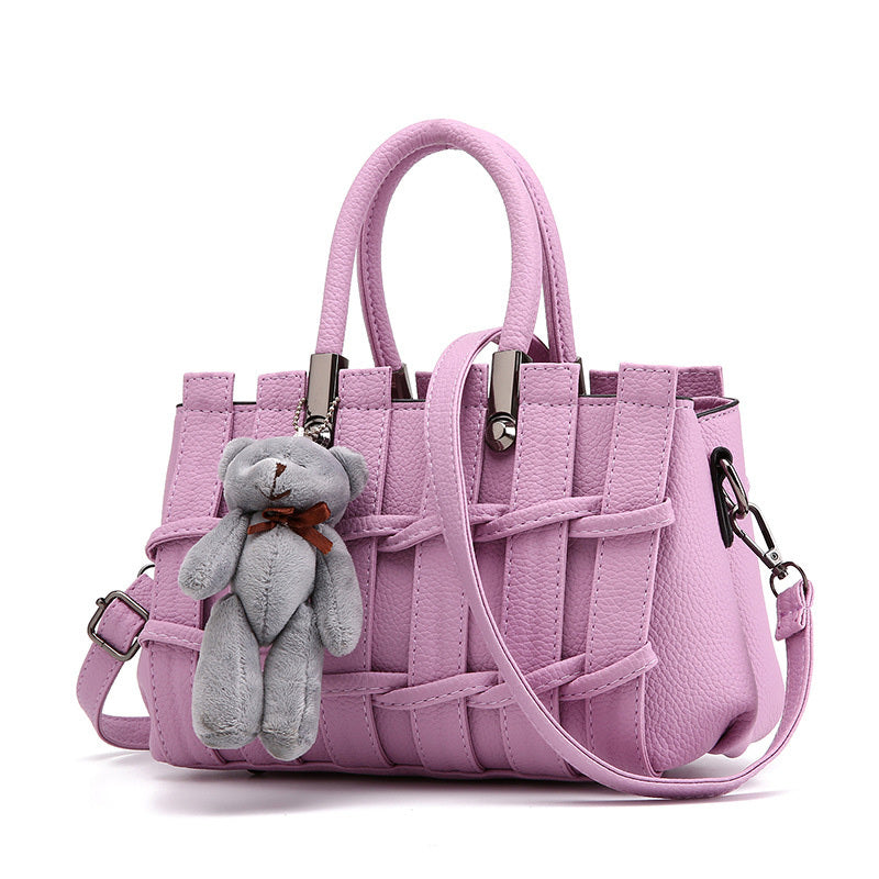 Shoulder handbag Purple