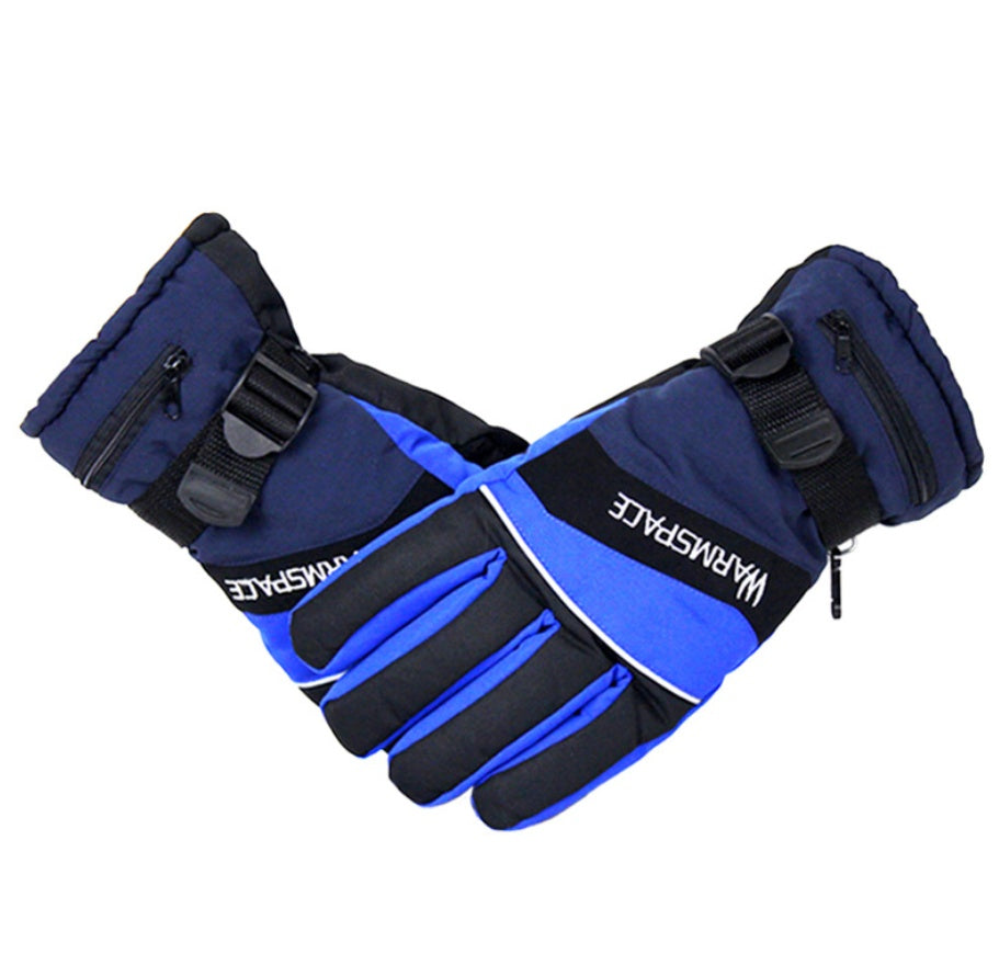 Warm gloves heating Blue