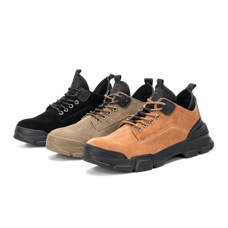 Casual soft low-top wear-resistant work safety hiking shoes