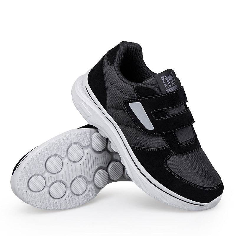 Women's Soft Bottom Widened Velcro Casual Walking Shoes Female Black