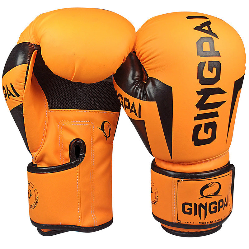 Boxing Gloves Sanda Gloves Training Boxing Glove Orange