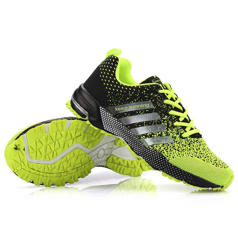Casual Breathable Fly Woven Mesh Sneakers Green