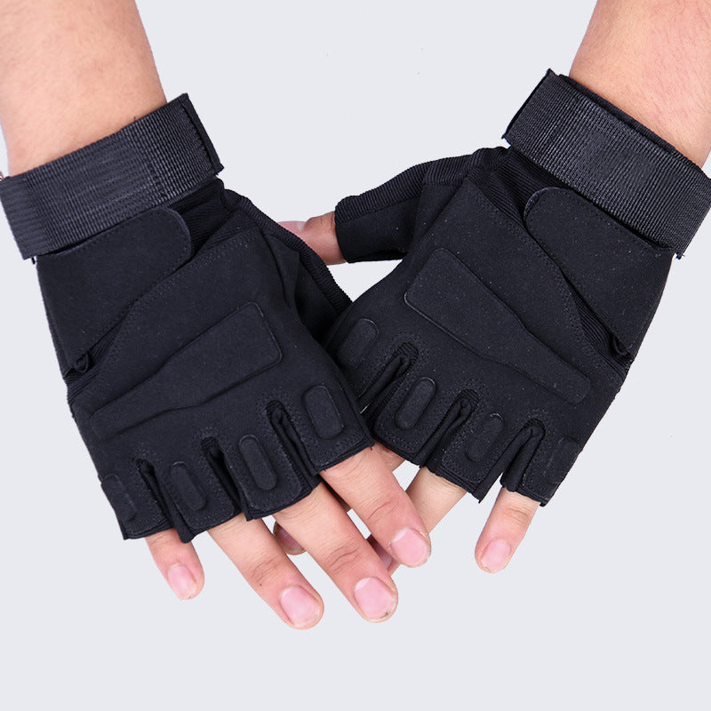 Fitness Camo Gloves Touch Screen Tactical Long Finger Gloves Black