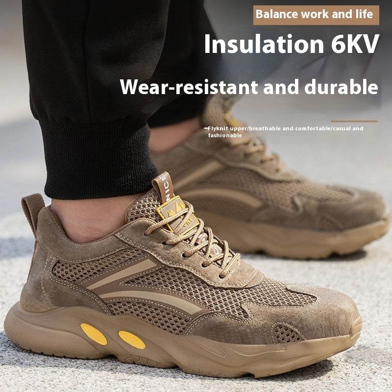 Summer Breathable Labor Protection Shoes Anti Smashing Anti Piercing Anti Slip
