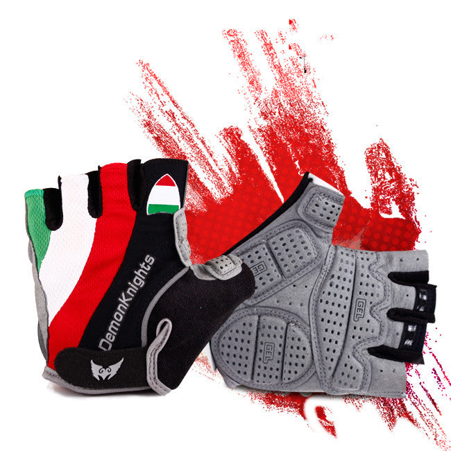 Summer gloves Half Finger riding gloves Red