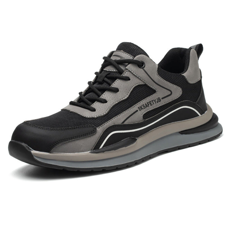 Labor Protection Shoes Summer Low Help Fly Weaving Work Safety Black