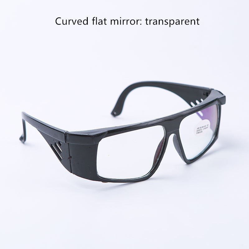 Men's protective glasses flat glasses Transparent Curved