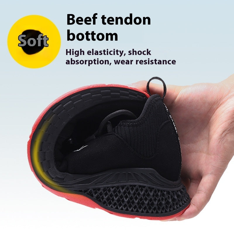 Labor Protection Shoes Anti-smashing And Anti-stab Safety Shoes Non-slip Comfortable Comfortable Protective Footwear Work Shoes