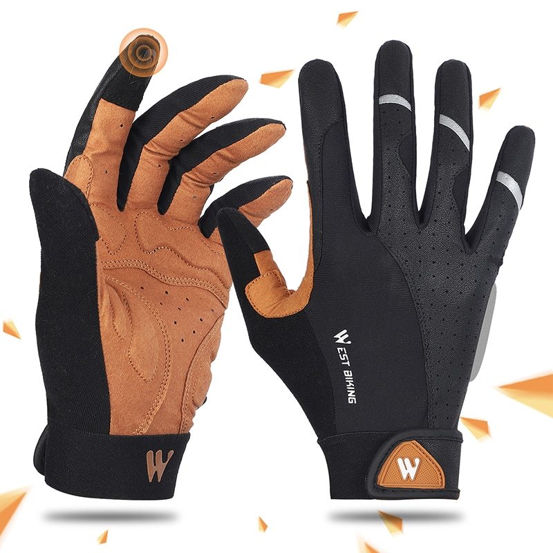 Motorcycle bike gloves Black yellow