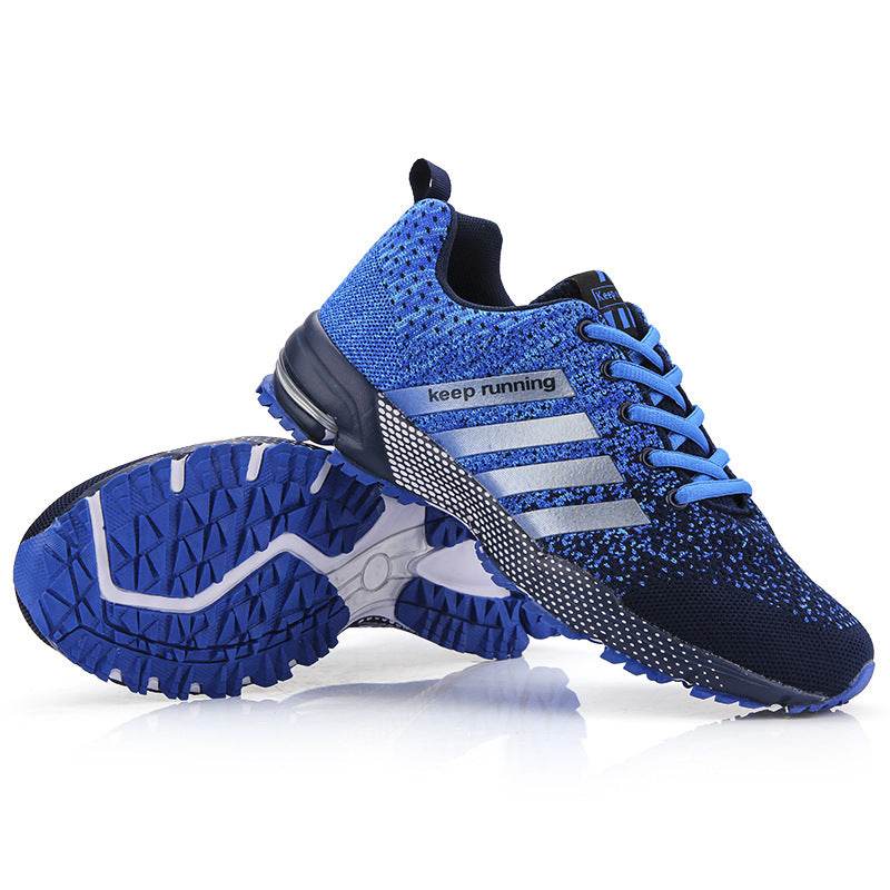 Casual Breathable Fly Woven Mesh Sneakers Blue