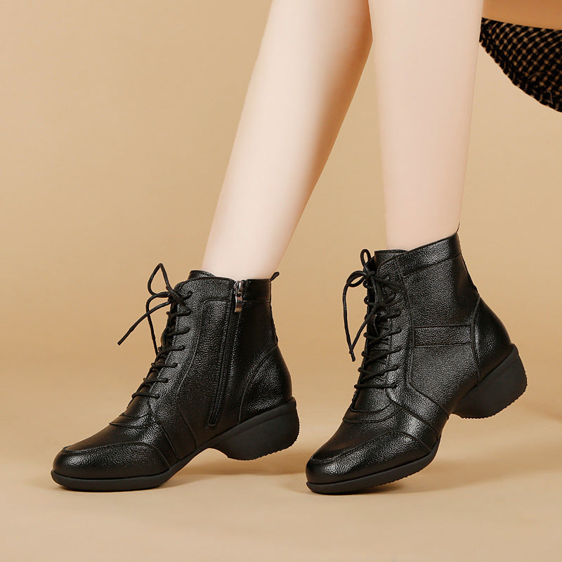 Modern Dance Shoe Women's Four Seasons Single Black And Thin
