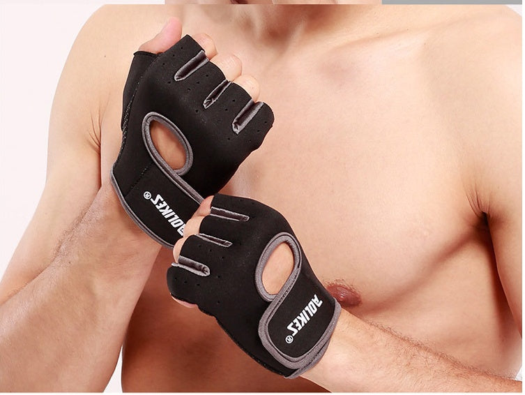 Half gloves Black grey
