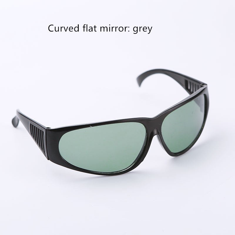 Men's protective glasses flat glasses Grey Curved flat mirror