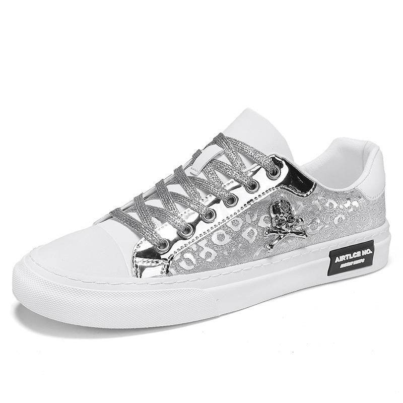 New Fashion Casual Skull Sneakers DM 7799 Silver